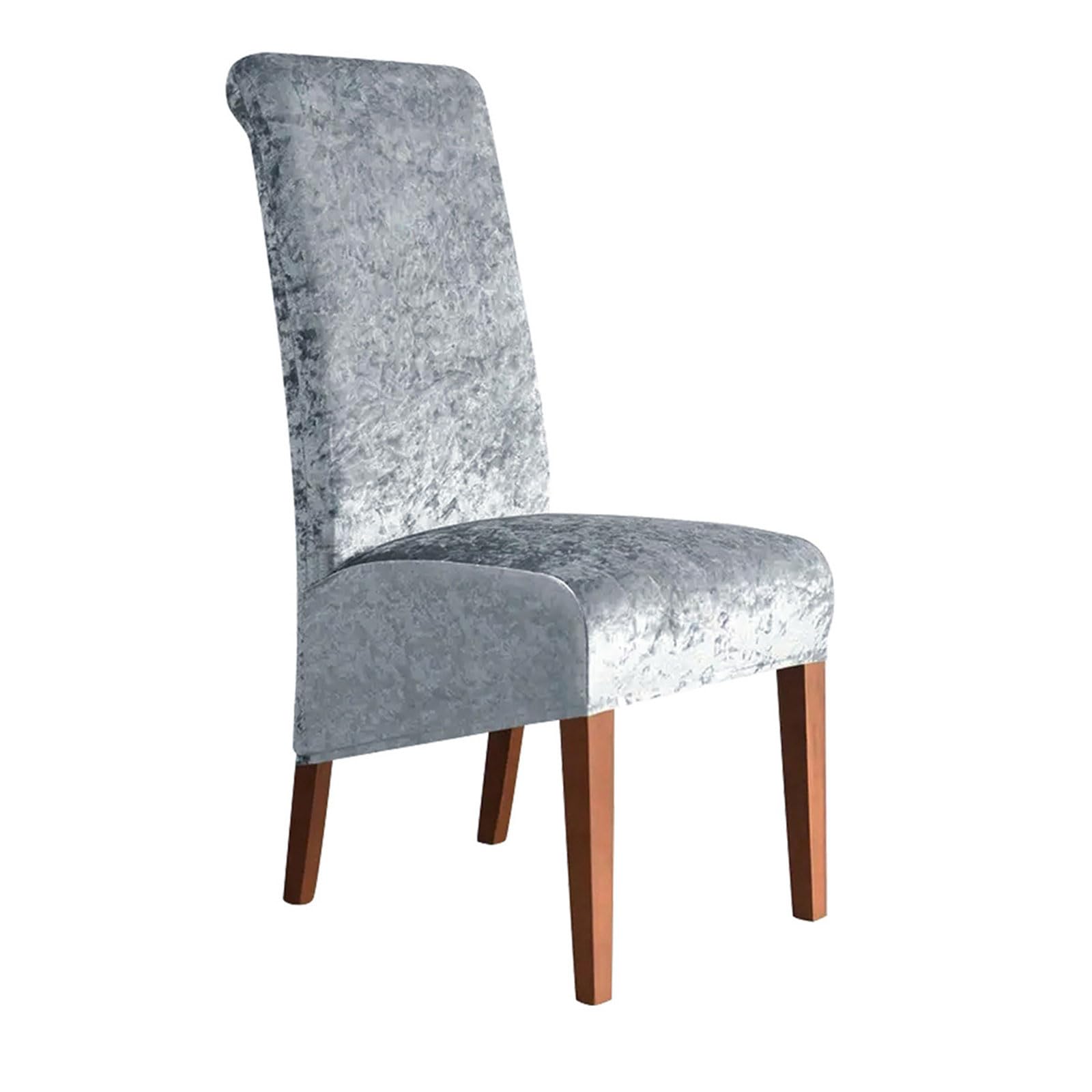 Beimus Thicken Plushes Dining Chair Covers Velvets Stretch Chair Seats Slipcovers Soft Warm Chairs Covers for Kitchen Living Room Elastic Slipcover