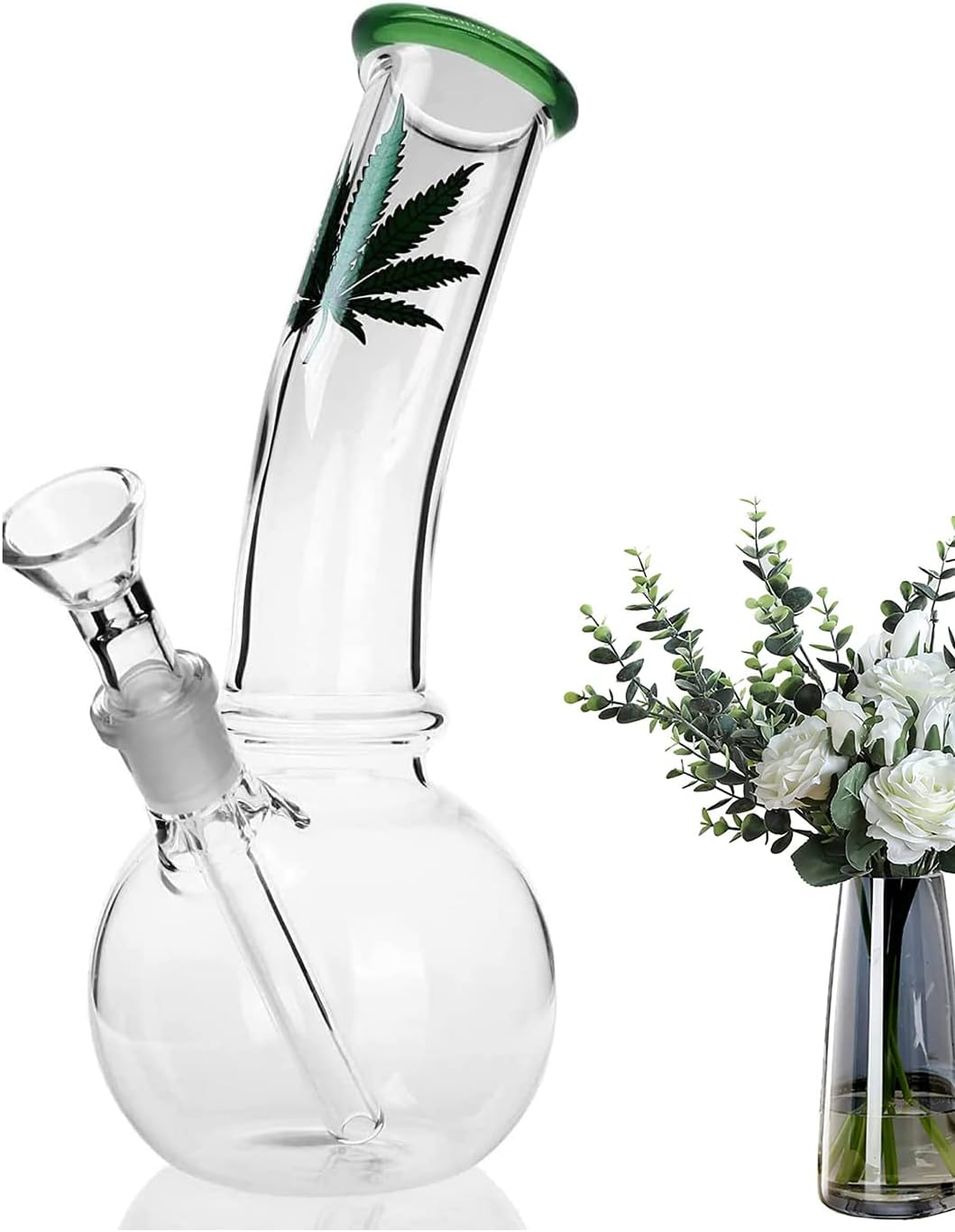 Clear 7.8inch Large Glass for Home Decor, Glass Decorative