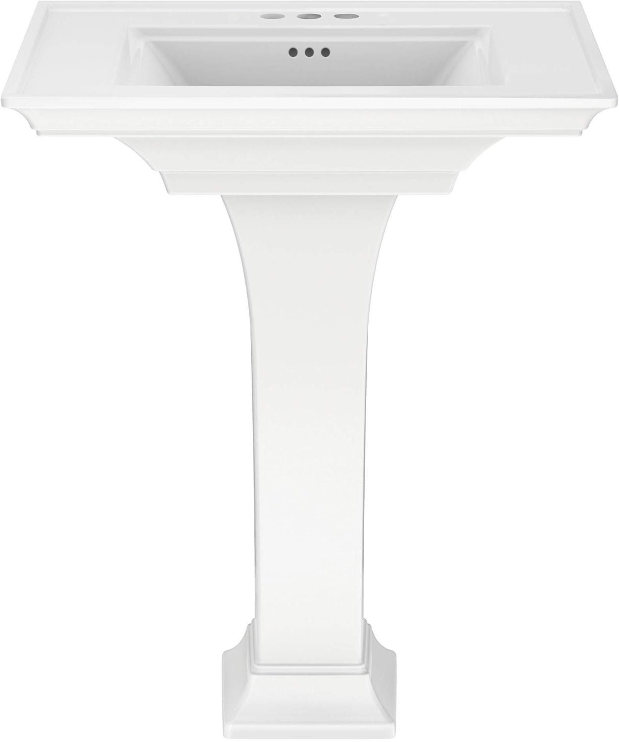 American Standard 0297400.020 Town Square S Pedestal Sink, 4-inch centers, White