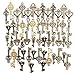 Produktbild KING DO WAY 49 Stueck Retro schluessel Antiken vintage alt Bronze Anhaenger dekor Schluessel Schmuck Anhaenger Deko Fuer Halskette Kette (49 Stueck)