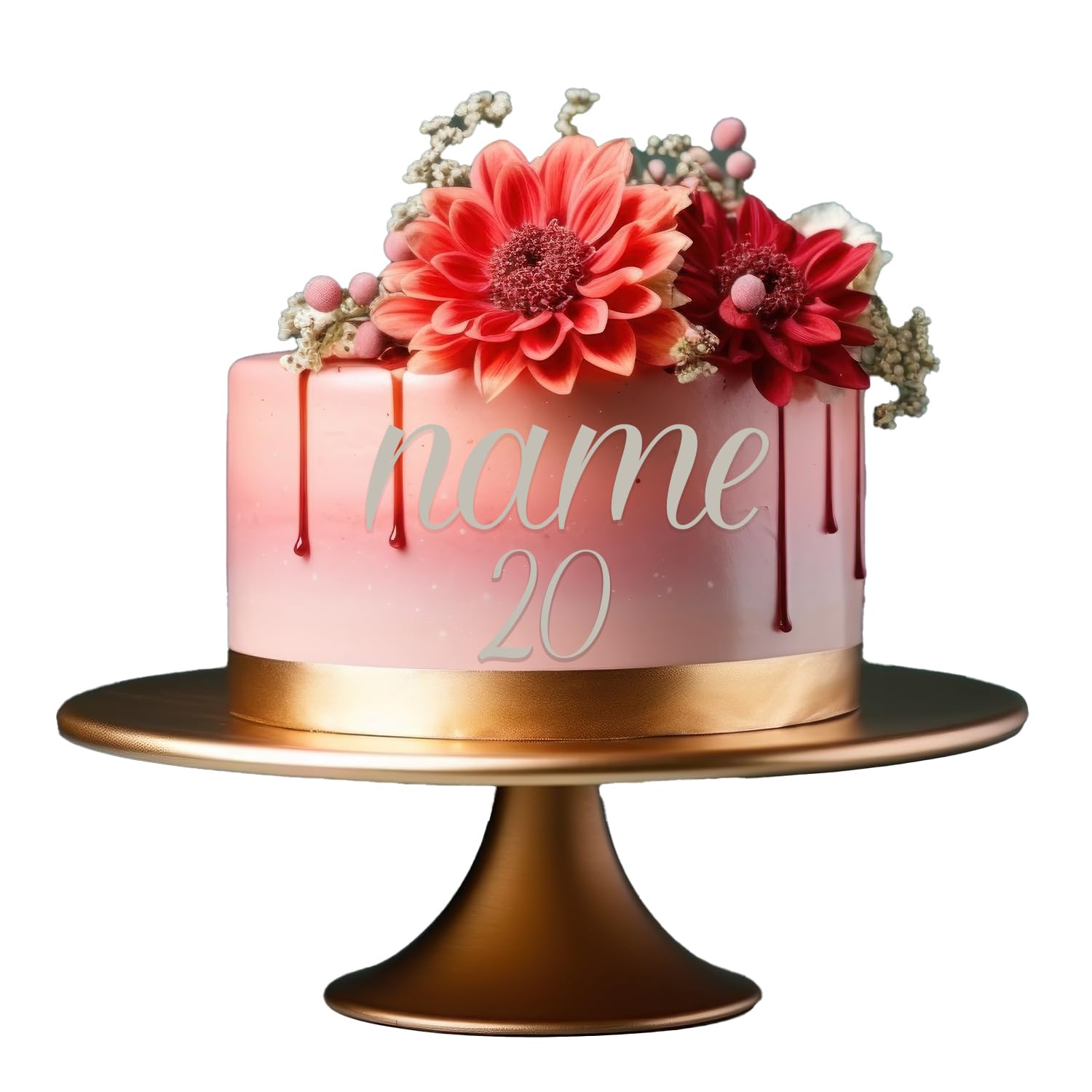 Personalised Acrylic Cake Charm Word Number Script Font A 3" 4" 5" 6" Acrylic Cake Topper Letter Alphabet Decoration for Wedding Anniversary Birthday (6inch (150mm) 1word + number, Silver Mirror)