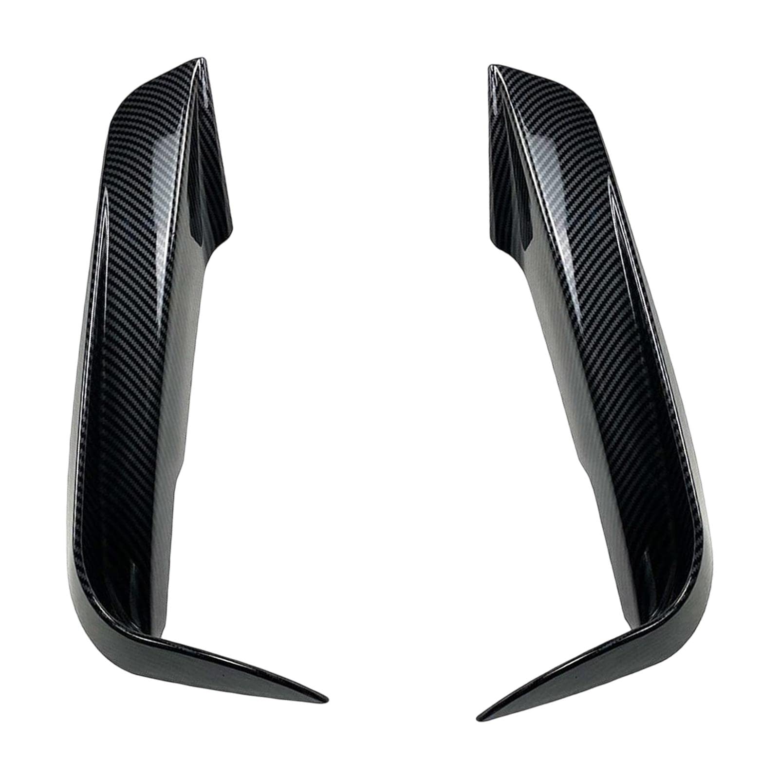 1 Paar Frontlippe Frontlippe F30 F31 Frontspoiler Frontstoßfänger Frontverkleidung Aus Stabilem PP für Austausch Modifikation Tuning Fahrzeuggestaltun, bis Schwarze Streifen