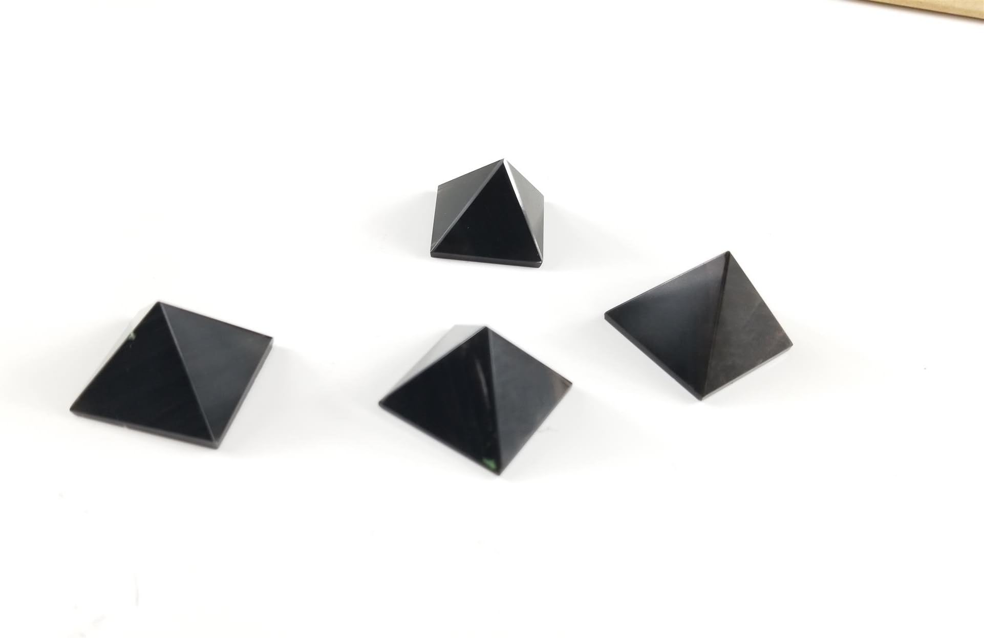 Black Obsidian Rock Crystal Pyramid Shaped Stone for Cleansing (1)