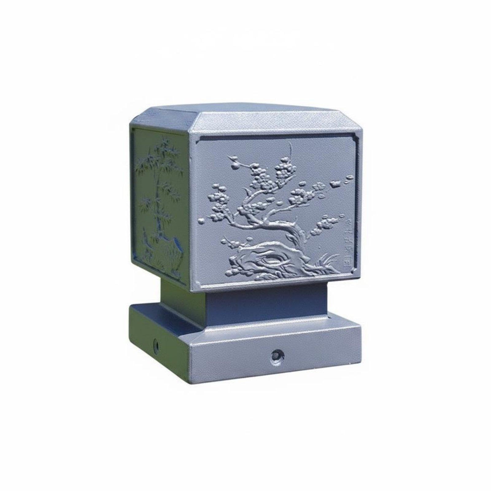 CALANDIS Pillar Cap Aluminum Pillar Cap Low Maintenance Square Pillar Top Cover for Courtyard, Garden Gray Four Gentlemen | Landscape & Walkway Lights | Outdoor Lighting | Yard Garden & Outdoor Living-image-34