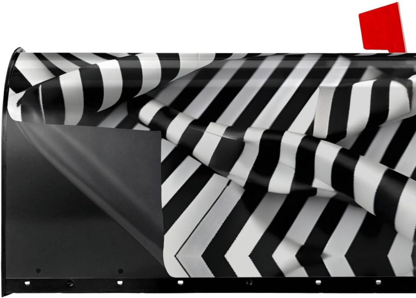 Zebra-Like Print Mailbox Covers Magnetic Post Box Cover Wraps Standard Size 21x18 Inches for Garden Yard Decor
