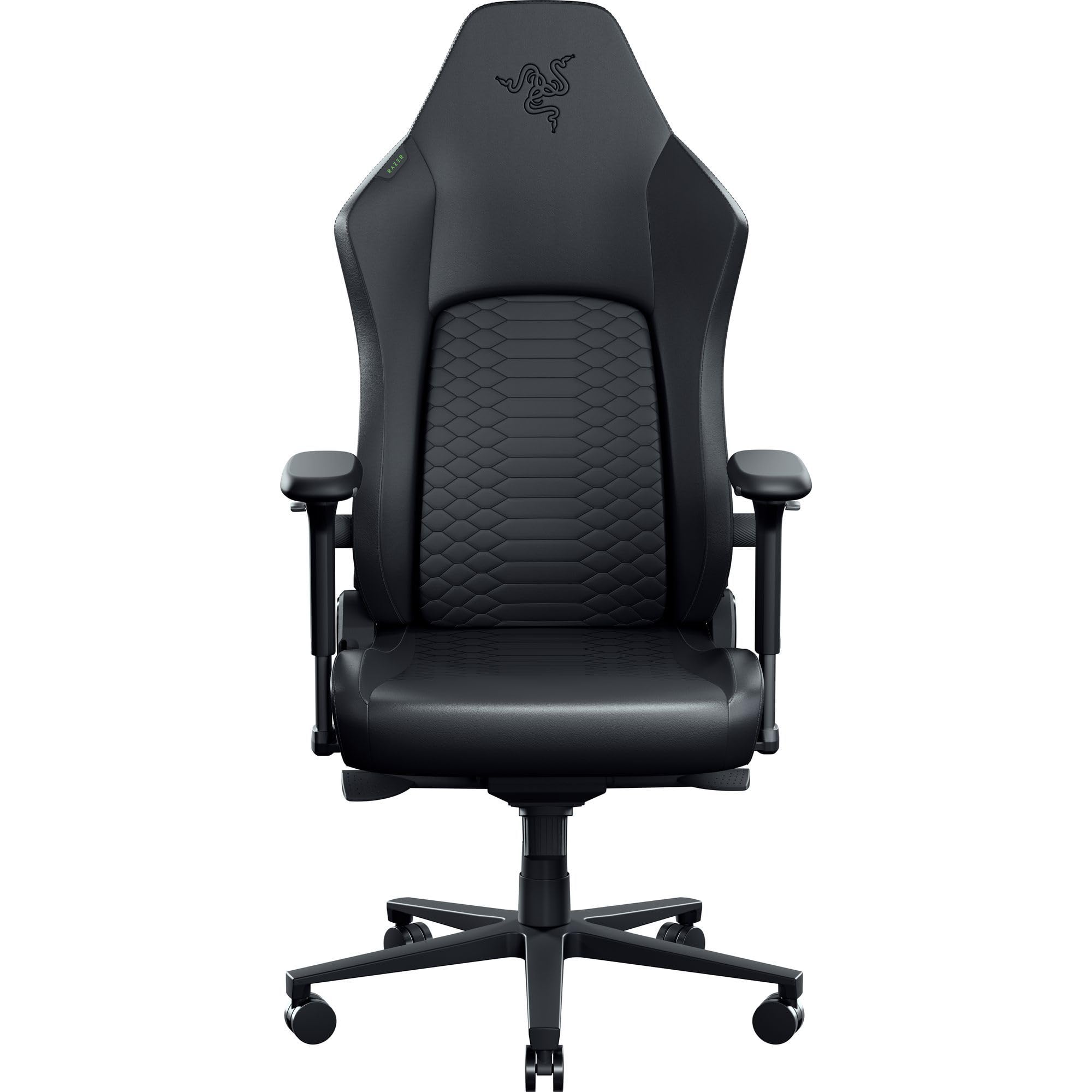 Razer Iskur V2 NewGen - Ergonomischer Gaming-Stuhl mit atmungsaktivem Gen-2 EPU-Leder mit Cooltouch Technologie - Hyperflex Lordosenstütze - breite Schulterbögen und Sitzfläche | Schwarz