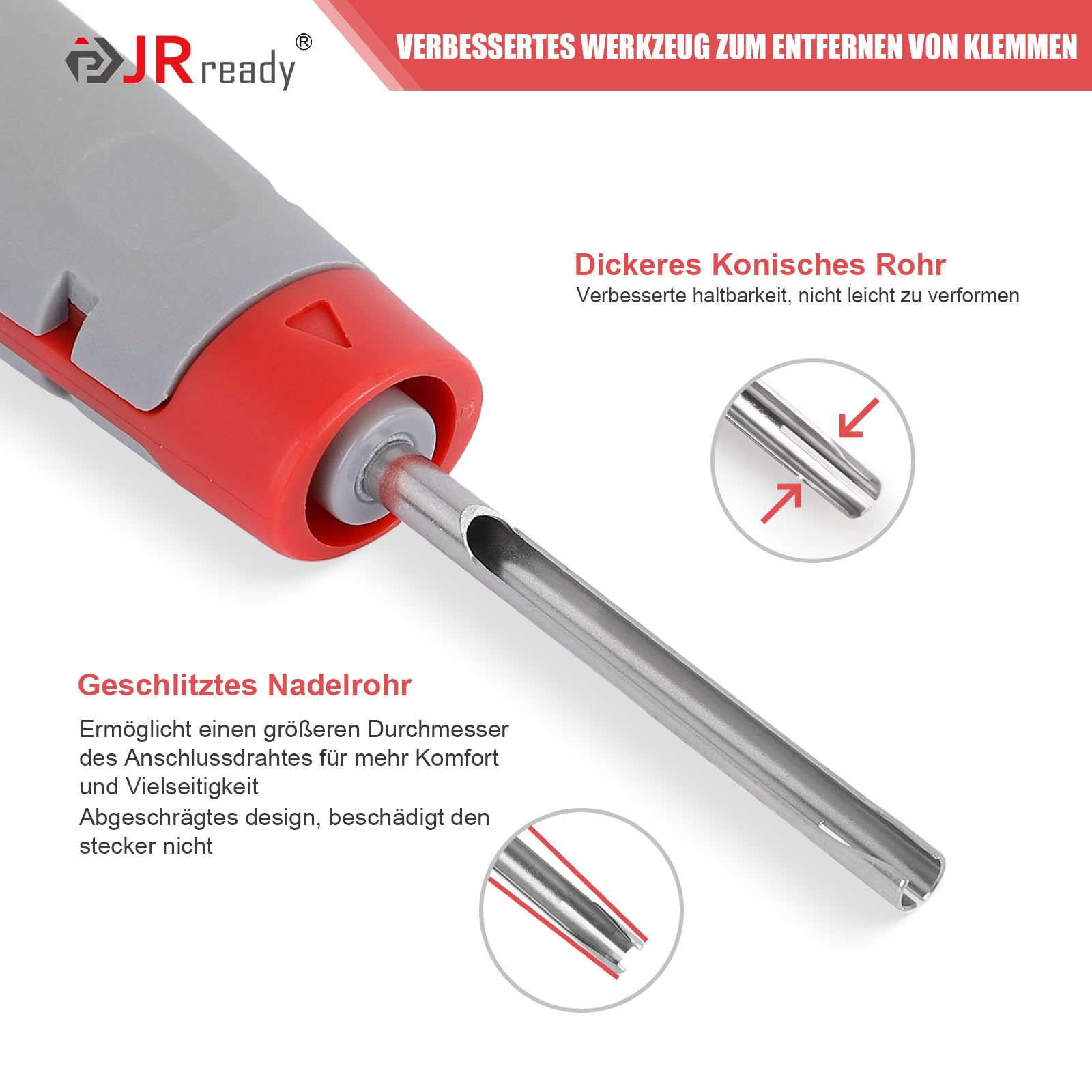 JRready JRconDRK-16DT-PRO strumento di sblocco nuovo aggiornamento con custodia protettiva per tedesco DT, DRC, HDP20, HD30, HD10, Jiffy Splice, Amphenol at Series 16# Contatto