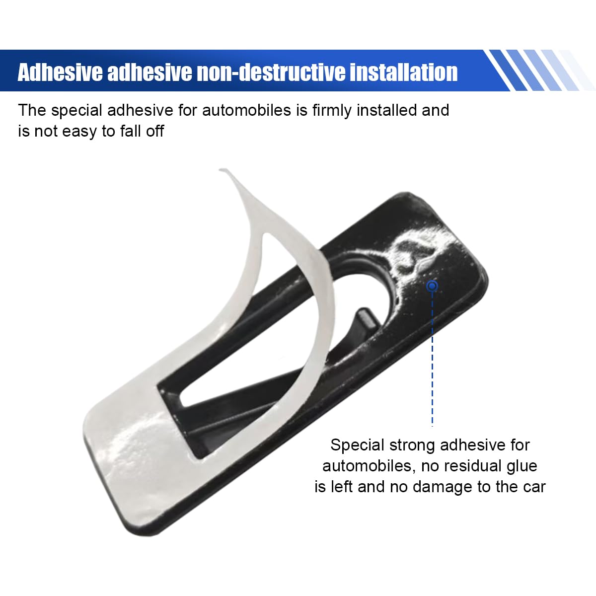 Car Cup Holder Insert with Adhesive Anti-Shake Car Cup Holder Position Limiter Cup Holder Expander Stabilizer Slot Insert — view 5