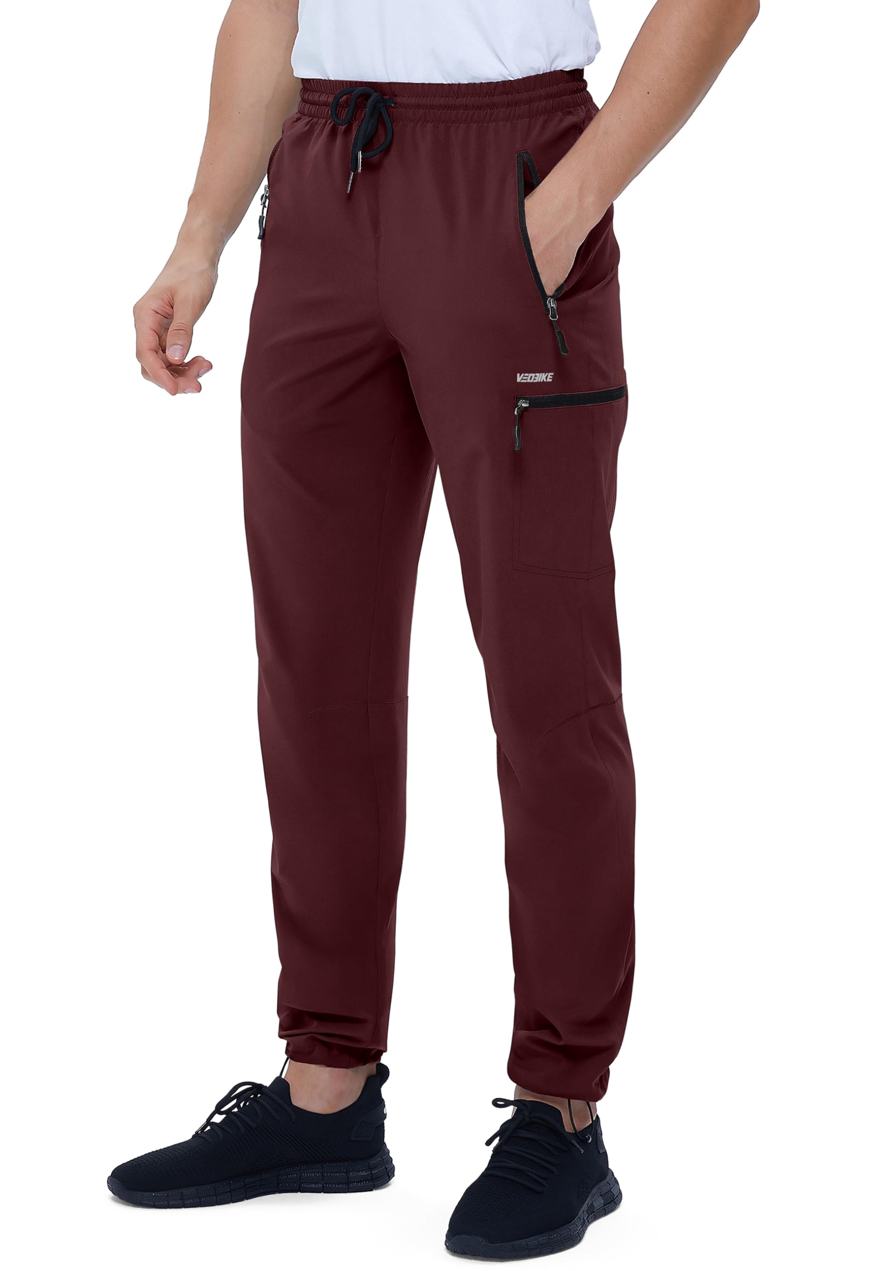 VEOBIKE Mens Stretch Hiking Pants Cargo Quick Dry Lightweight Water Resistant Outdoor Fishing Pants Adjustable Bottom Pockets