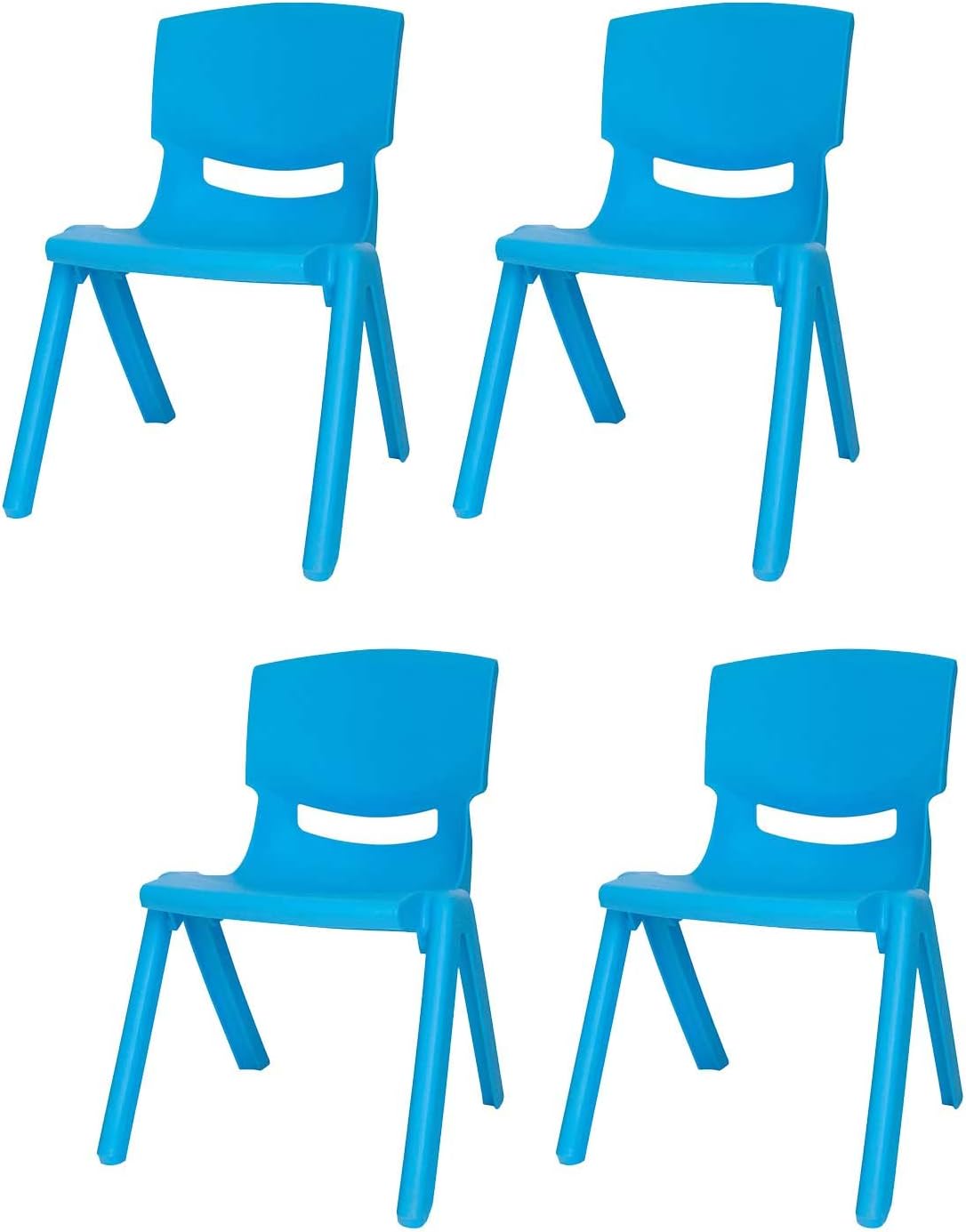 Kids Plastic Chair Small Blue Stacking School Chairs, for