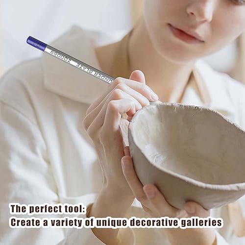 Miniatura 2 de Lápices de inmersión (Azul Gam, 2ps) Lápices de Underglaze para Cerámica. Lápiz de Underglaze Negro Lápiz de Precisión para Cerámica