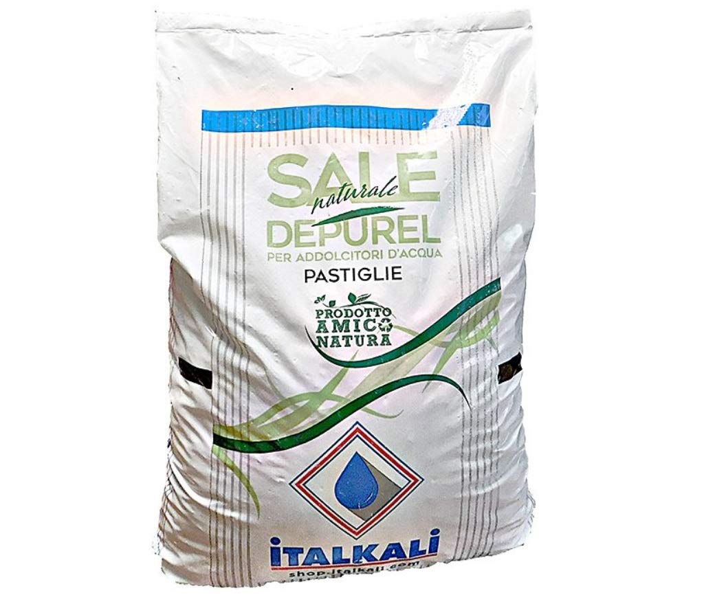 italkali depurel sel naturel adoucisseur d'eau en pastilles sacs de 25 kg – K511B de 20 sacs