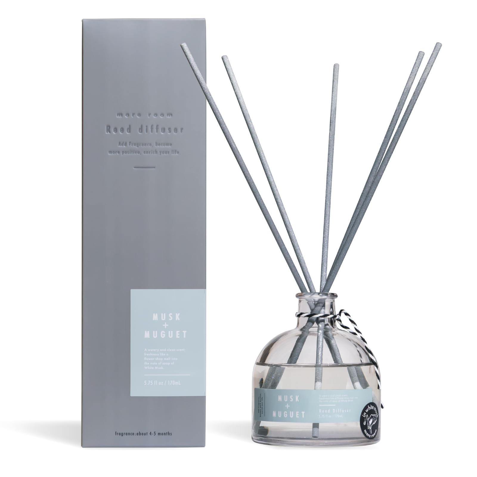 Amazon | モアルーム ディフューザー ムスク ミュゲ 約4ヶ月分 170mL