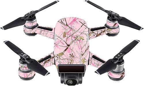 Miniatura 6 de MightySkins Skin compatible con DJI Spark Mini  Rojo Camo  Cubierta protectora de vinilo resistente, duradera y única  Fácil de aplicar, quitar y