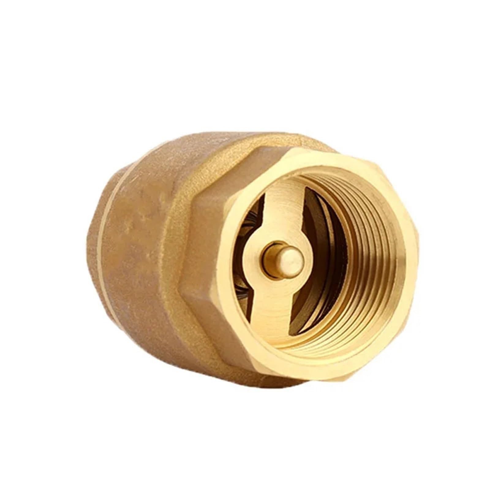 Valvola di ritegno a molla verticale in ottone da 1/2" 3/4" 1" Valvola di non ritorno a 1 via (1")