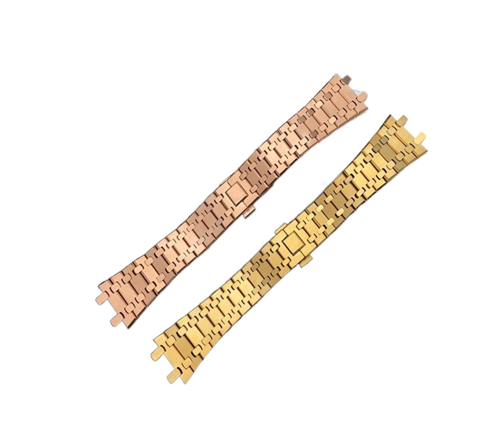 MENGKEG Cinturino In Argento Oro Nero 21mm 26mm Uomo Donna Cinturino In Acciaio Inossidabile Completo