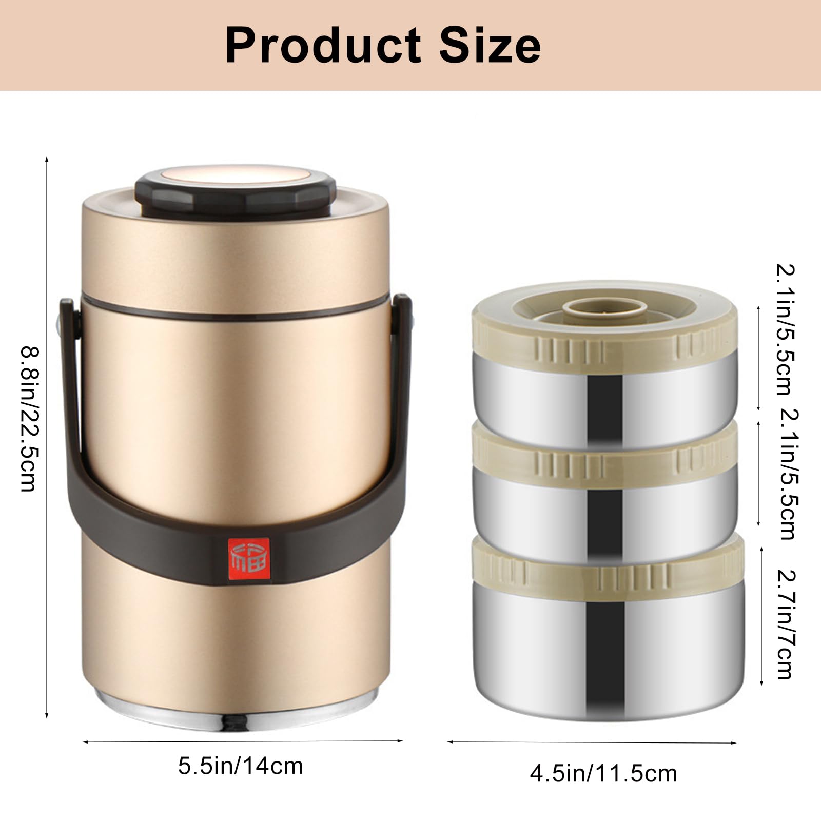 304ステンレス製 保温弁当箱*4 304ステンレス製 保温弁当箱*4 Amazon