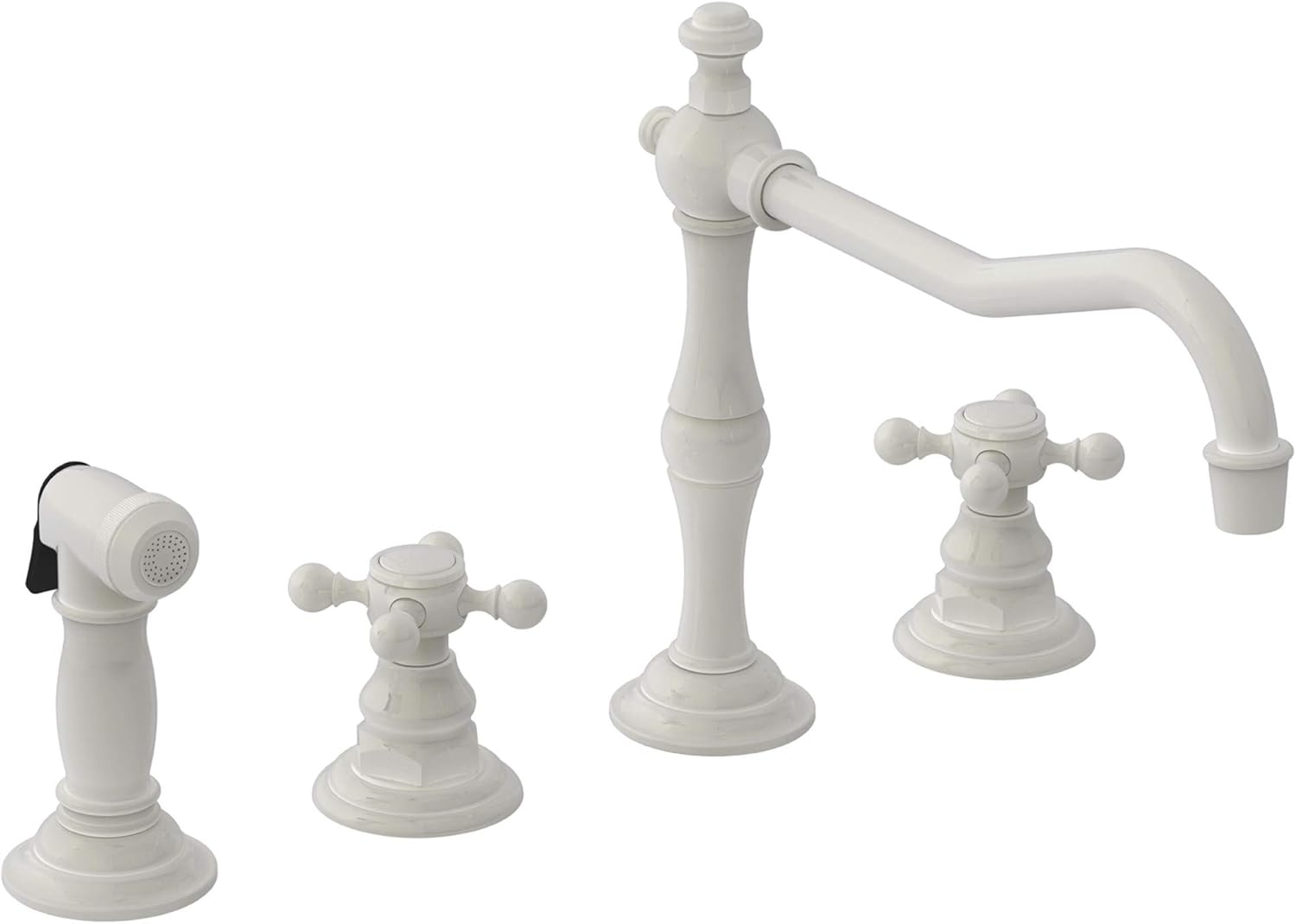 Newport Brass 943 Chesterfield Double Handle Widespread Kitchen Faucet