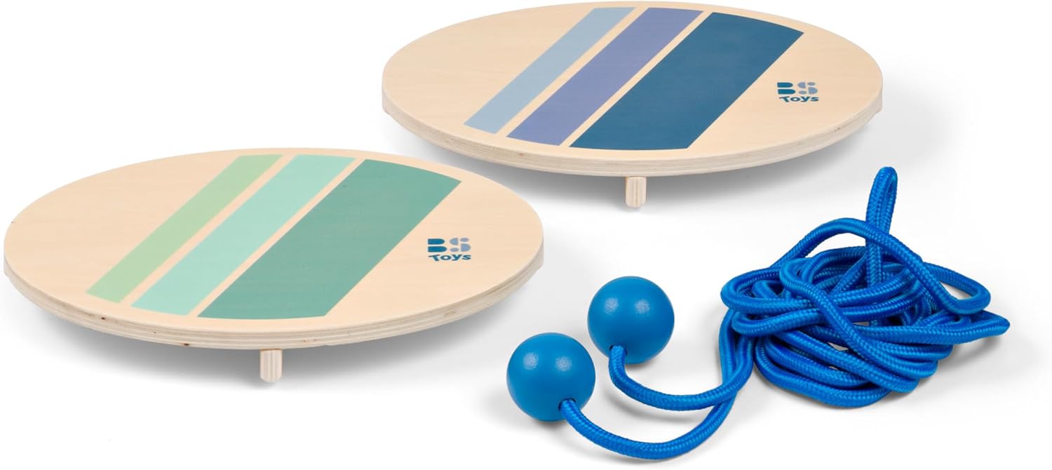 Tug of Two - Wooden Balance Game with Rope | Skill & Balance Training for Children & Adults | Outdoor Game for 2 Players