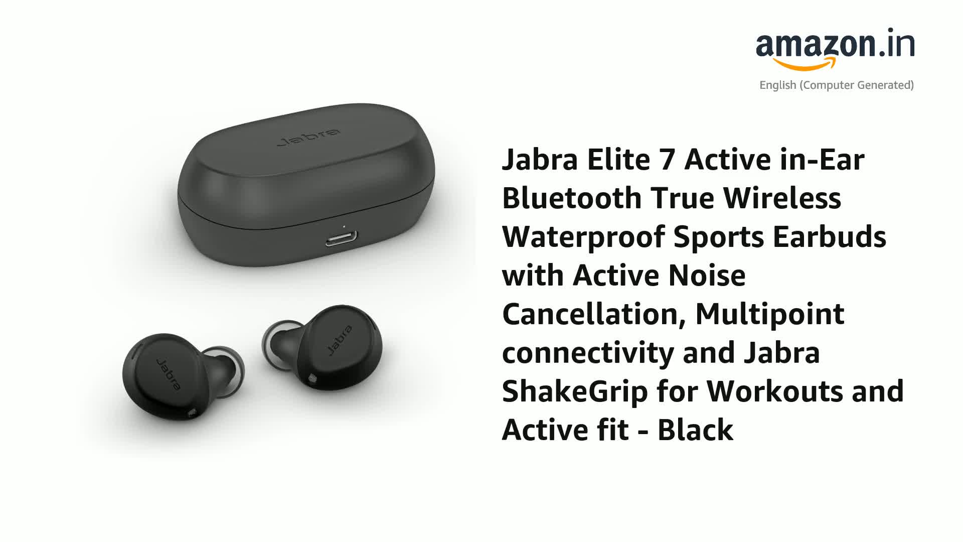 Jabra Elite 7 Active ブラック ワイヤレスイヤホン Jabra Elite 7