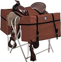 Vista 6 de Harrison Howard Durable Versátil Sobre el Cuerno Contorneado No-Bounce Diseño Saddle Pack Alforja Bolsas Carrier Western Saddle Bag Verde