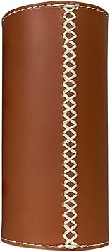 VICASKY Hand-Stitched Leather Gas Canister Cover - Insulated Protective Sleeve for Camping Stove Canisters 5.9"2.75", Cold Weather Outdoor Gear, Breathable Storage Case for Hiking, Backpacking & RV