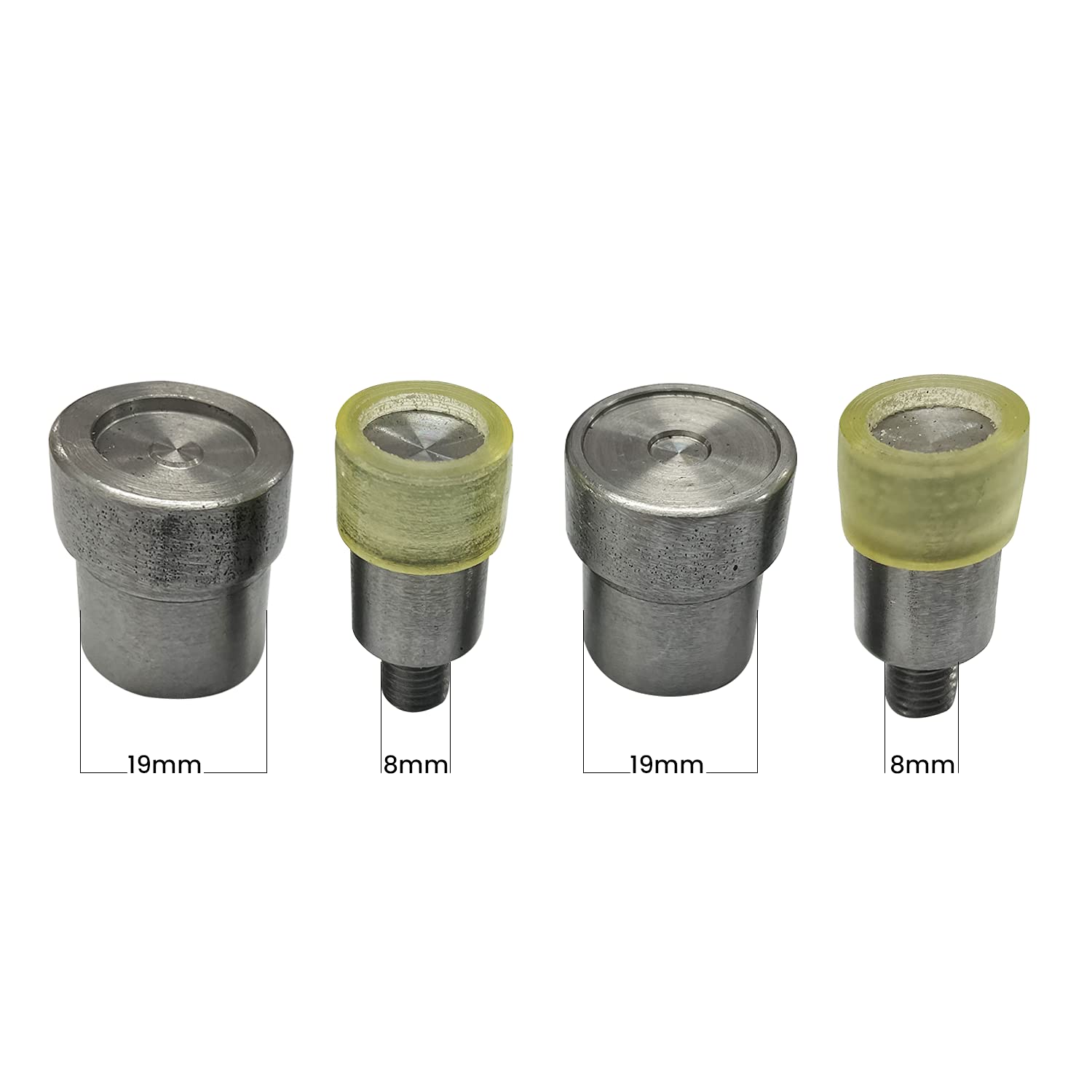 Juego de troqueles de cierre magnético, remache de doble tapa, cierre magnético, troqueles de fijación para máquina universal de prensa manual verde para bolsos, bolsos, mochilas, 14 mm