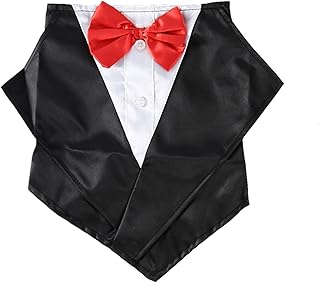 Disfraz de mascota pequeña, collar ajustable para gatos, corbatín para perro, día festivo, fiesta de cumpleaños, bandanas, corbata, accesorio de moda para perros