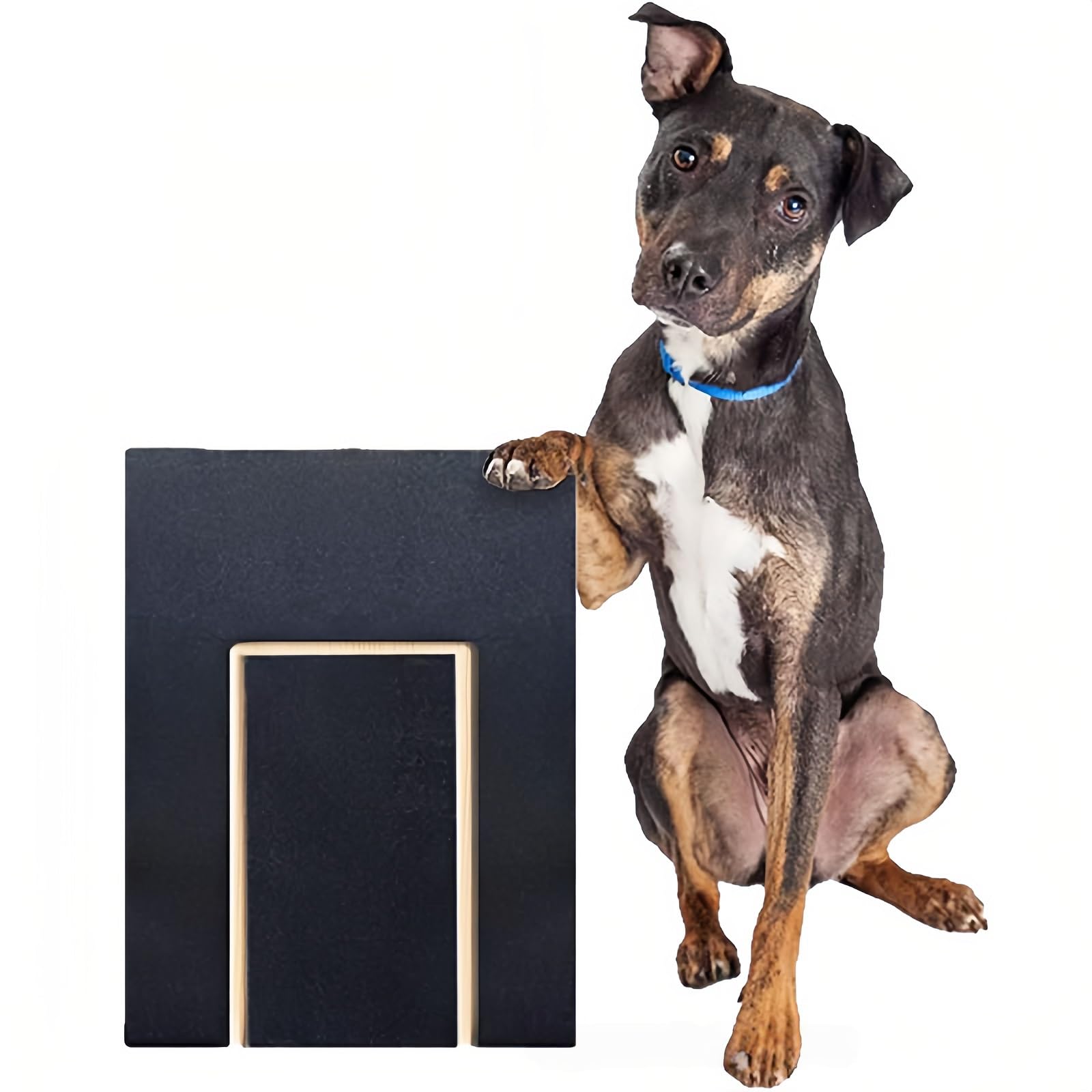 Dog Scratch Pad for Nails,Multifunctional Scratching Boards with Built-in Treat Box,Nail File Pad, Dog Nail Scratchboard,Wooden Scratch Mat Toy for Pets Nail Care File Board