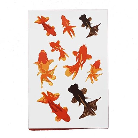 金魚イラスト2 タトゥーシール タトゥーシール 通販 Amazon