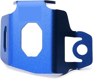 Compatible with Royal Enfield Interceptor 650 Modified Motorcycle Rear Brake Fluid Reservoir Guard Cover Oil Tank Cup Protection Accessories(Blue)