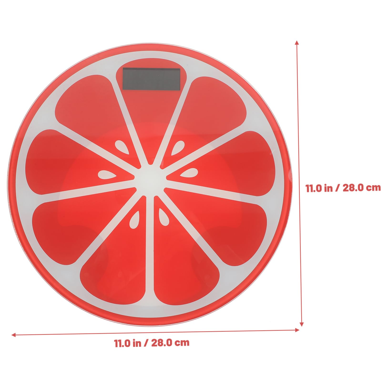 PLAFOPE Báscula Digital de Peso Sensor de Alta Precisión Diseño de Sandía Portátil y Ligera 180kg, Adecuado para Control del Peso en Casa