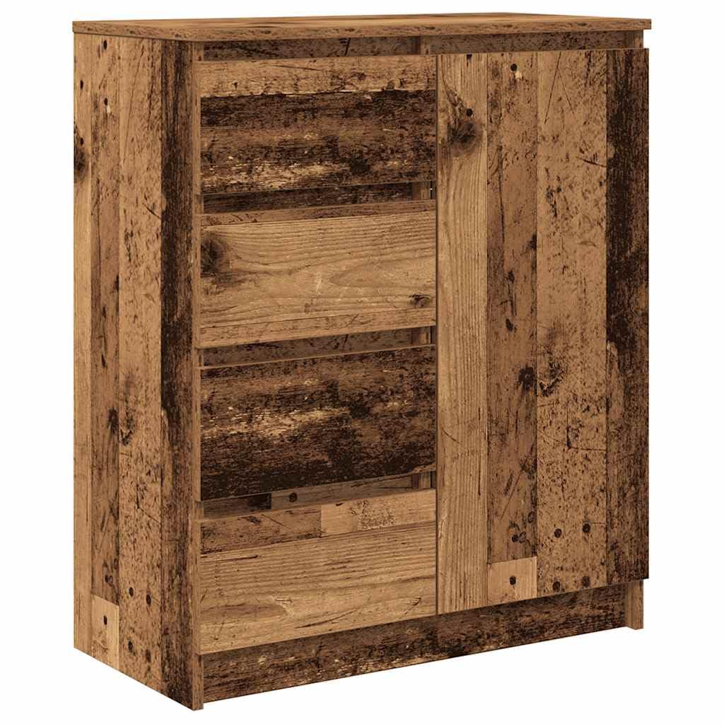 Credenza con Cassetti Rovere Fumo 71x35x84 cm in Truciolato