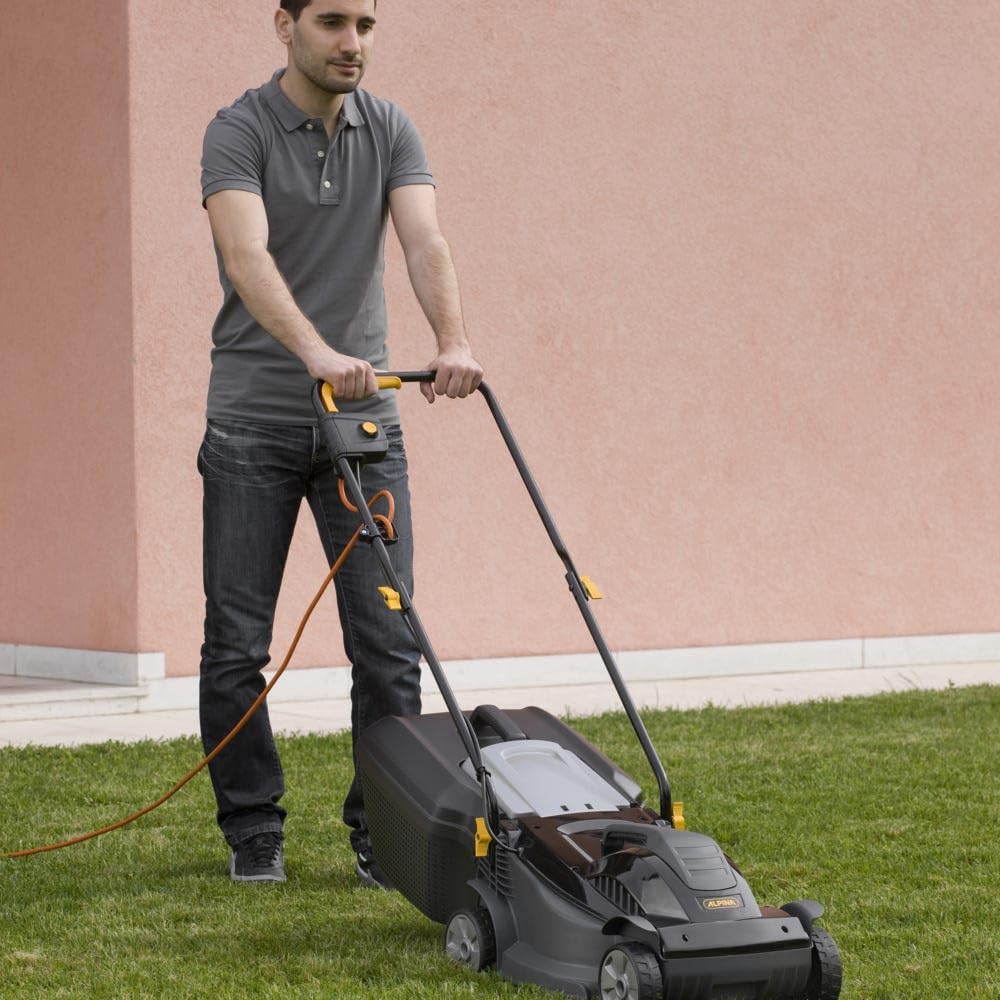 Alpina Kosiarka elektryczna BL 320 E, szerokość cięcia 32 cm, silnik 1000 W, do 300 m², wysokość cięcia regulowana w 3 pozycjach, worek na ścinki 25 l