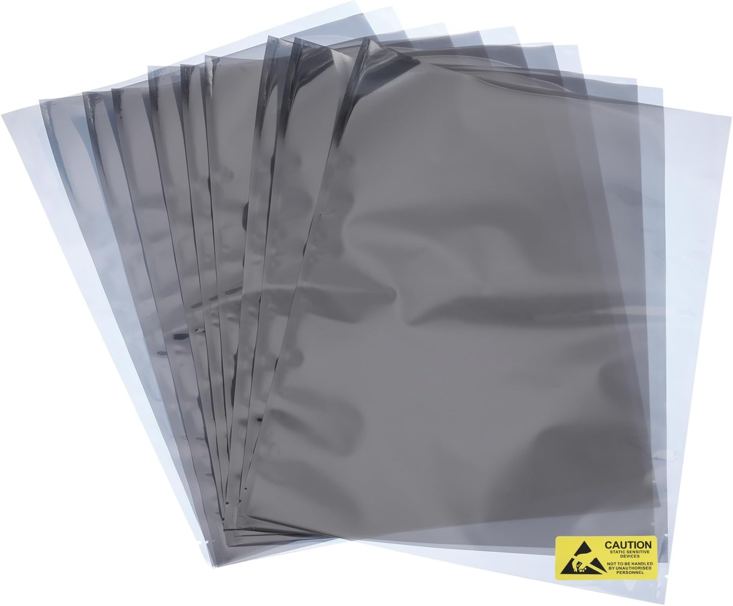 MECCANIXITY 10Pcs Anti Static Bags ESD Shielding Bag Flat Open Top Anti Static Bag for Electronic Devices 15.7×19.7 Inch(400 * 500mm)