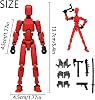 Figuras de acción DANONI Titan 13, set de figuras de acción de robot dummy impresas en 3D, Lucky Robot 13 multiarticulado | Para exhibición en estante, decoración de escritorio de casa u oficina, regalo para niños, adultos y coleccionistas 6