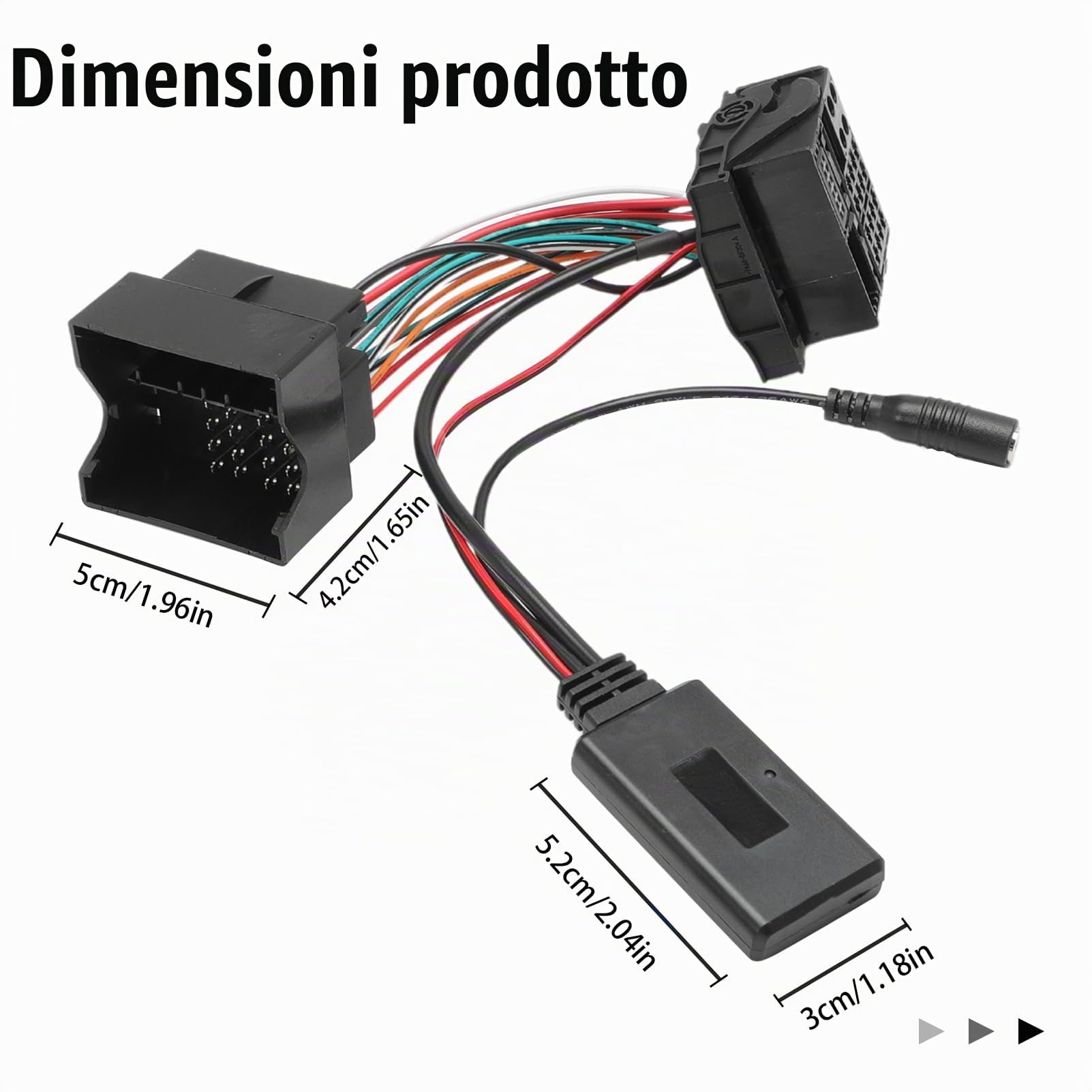 Adattatore Audio Bluetooth Aux 5.0 con Microfono per BMW Z4 E85/E86 X3 E83 Mini Cooper R50 S R53 JCW Cavo Bluetooth
