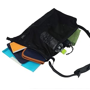 Casual Shoulder Pack Porter Screen Front Sack Shoulder Bag - Mesh