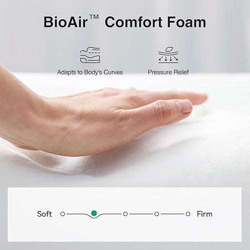 Miniatura 4 de Novill - Colchón híbrido de espuma y resortes de 8 pulgadas, colchón Twin en una caja, soporte medio, espuma certificada CertiPUR-US y resortes de