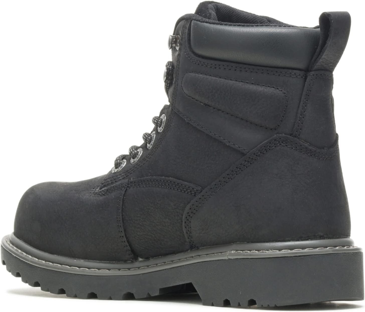 Wolverine Women's Floorhand Steel-Toe 6" Waterproof Work Boot, Black, 8.5