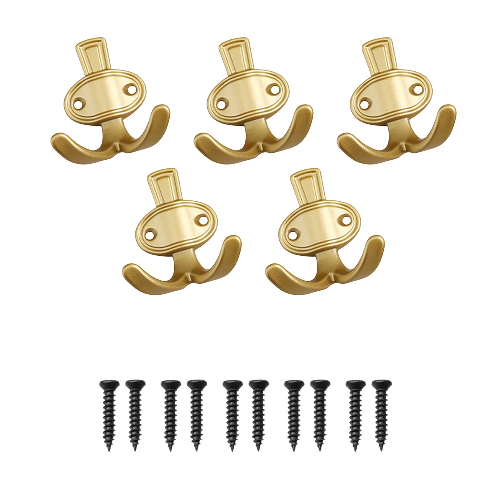 ZEPFJHE Of 5 Modern Simple Wall Hooks Sturdy Alloy Hooks Organizers for Home Organization and Space Saving Small Space Organizers