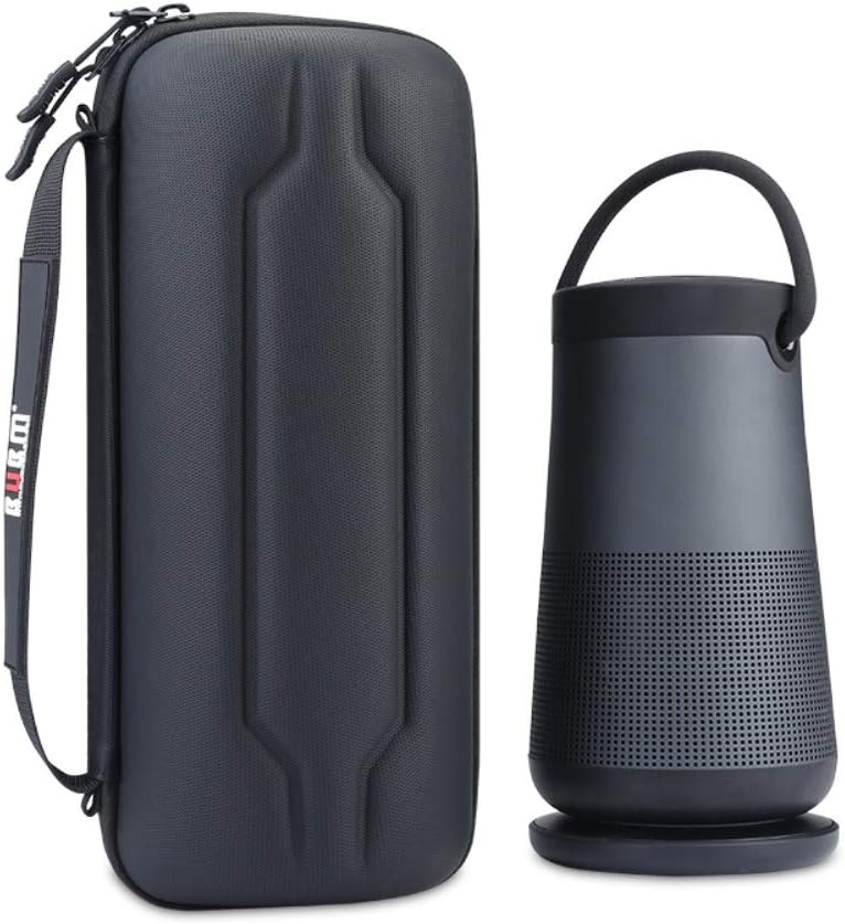 BUBM EVA Hard Carrying Storage Case for Bose SoundLink Revolve/Revolve+ Plus Bluetooth Speaker & Charging Cradle (for Revolve+)
