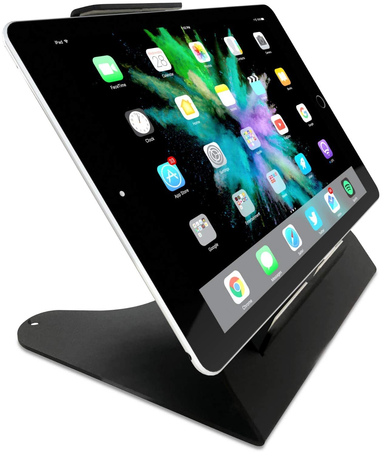 Supporto Tablet Universale Regolabile da 8 a 13'' per iPad Pro 2024, Air, Mini, Samsung Galaxy Tab 10 e Altri - Punto Cassa Stand Dock (Nero)