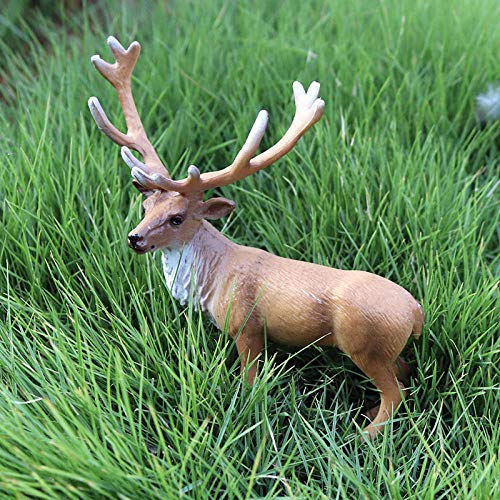 Modèle solide cerf sauvage KELIEQA figurine d'animal de simulation statique