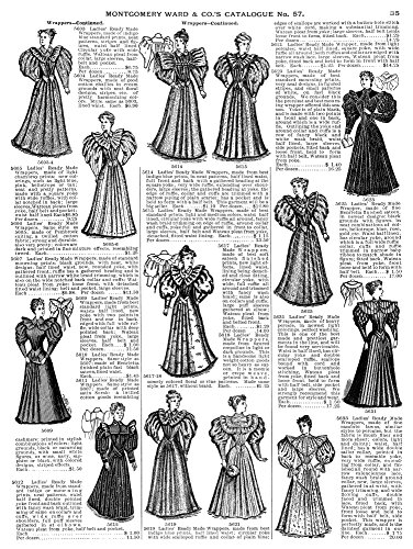 WomenS Wear 1895 Nready-Made Wrappers For Women From The Mail-Order Catalog Of Montgomery Ward & Co Poster Print by (18 x 24)