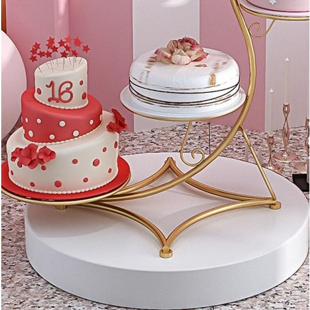 Soporte de Metal para Tartas con Enredadera de Flores Soporte de exhibición de Tartas de Varios Niveles para Bodas y cumpleaños Soporte de exhibición de postres y Cupcakes(Gold,8-Tier)