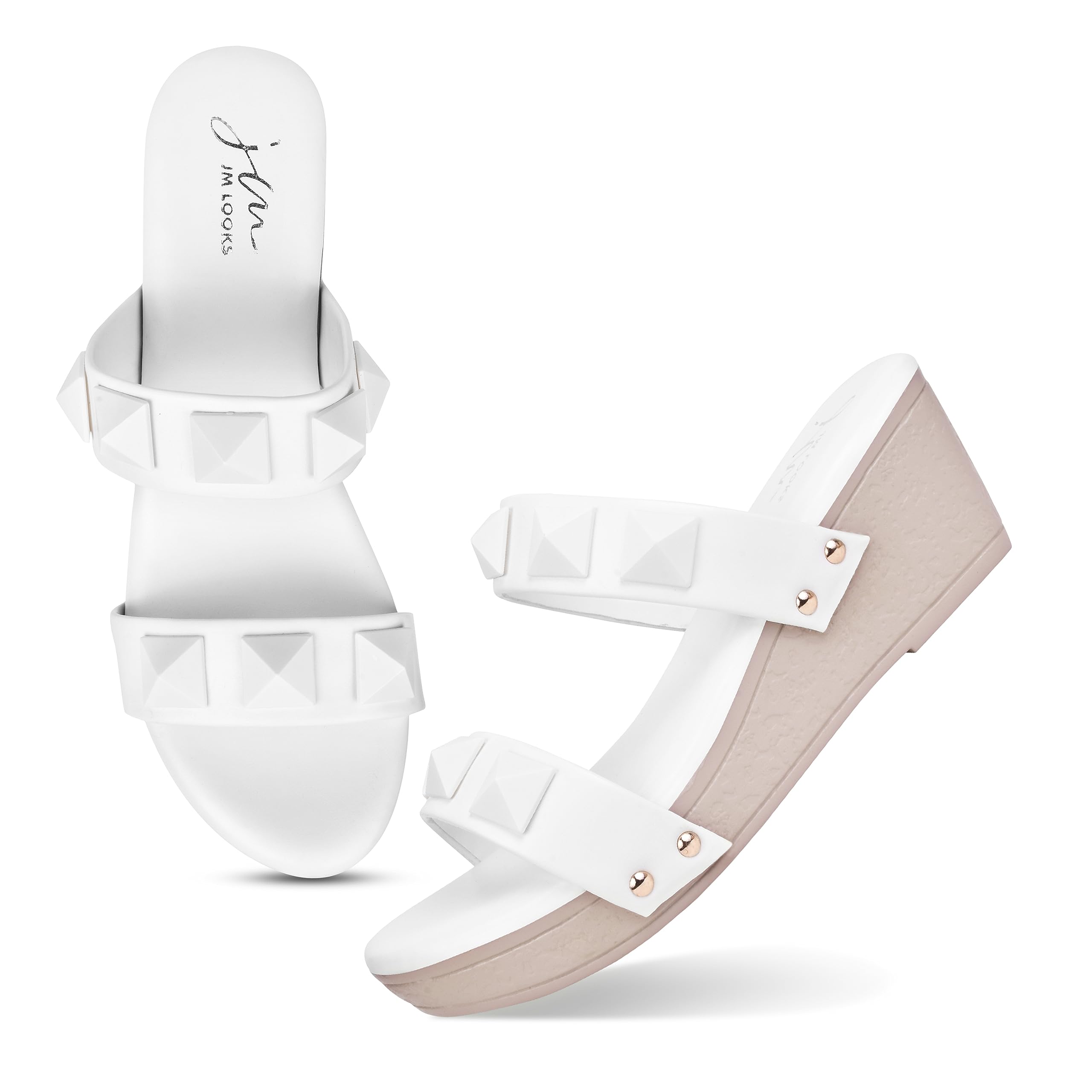 JM LOOKS Womens Fashion Sandals Light weight, Comfortable & Trendy Flatform Wedges Sandals (B0CGV2T6BS) Amazon Price History, Amazon Price Tracker
