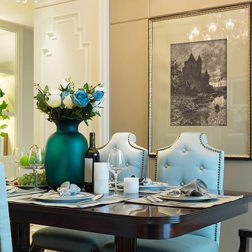 Miniatura 5 de Htdsks Pósteres de paisaje moderno Moody color oscuro, castillo Moody gótico, arte de pared, arte de pared retro casa encantada, impresiones oscuras