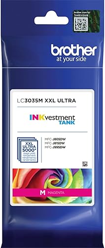 Vista 31 de Brother Cartucho de tinta original LC3033BK, paquete único de tinta negra de alto rendimiento, rendimiento de página de hasta 3,000 páginas, LC3033