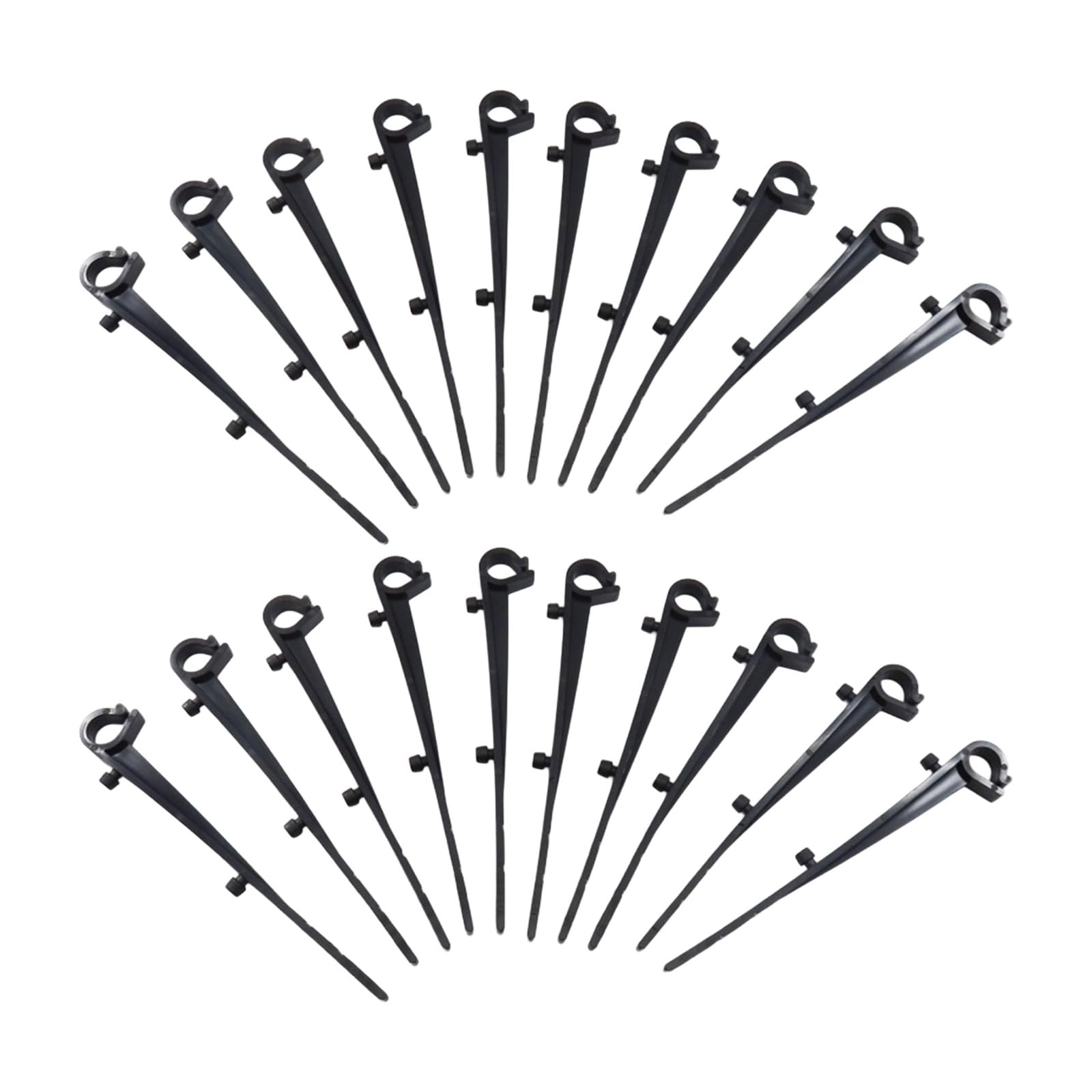 20Pcs Outdoor Gutter Filter Clips Meshes Anchors Gutters Brush Clamps for Gutter Cleaning and Maintenance Brush Clamps